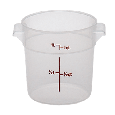 Cambro Translucent 1 qt. Round Food Storage Containers