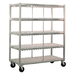 New Age 96705 Mobile 4-Level Tray Drying Rack