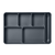 Marathon Extra Deep 6-Compartment Insulated Meal Tray, Gray (10/Case)
