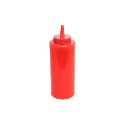 Thunder Group 12 oz Red Squeeze Bottle