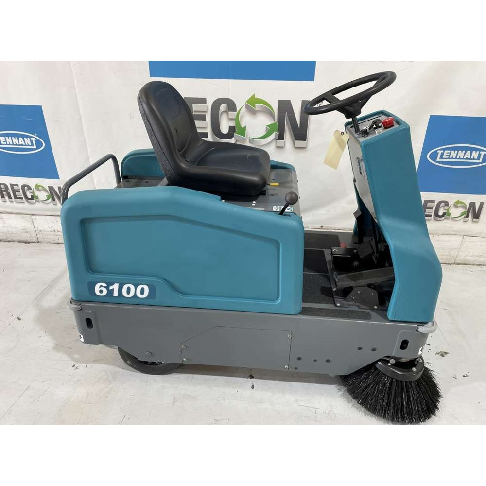 Reconditioned Tennant 6100 Sub-Compact Rider Sweeper, 30", 2022, 313 Hrs