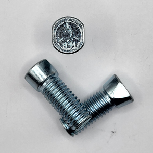 1/2" - 13 X 1 1/2" CLIPPED HEAD PLOW BOLT SAE J429 GR 5 ZINC TRIVALENT CLEAR