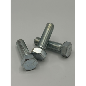 9/16" - 18 X 1 1/2" HEX HEAD WHEEL BOLT 90 DEGREE FACE SAE J429 GR 5 10B21 ZINC TRIVALENT CLEAR PER PRINT