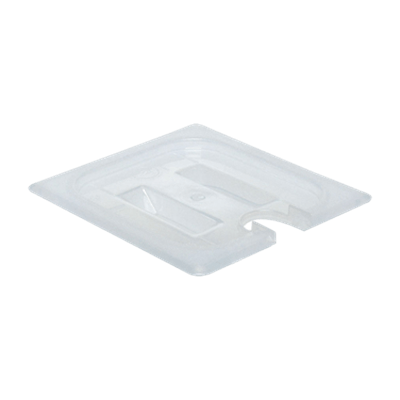 Cambro Translucent 1/6 Size Notched Covers with Handles