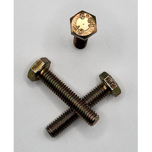 M6 - 1 X 30MM ISO 4017 FT HEX HEAD CAP SCREW 10.9 ZINC YELLOW