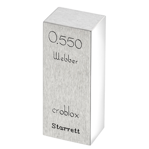 STARRETT RC .550 A1 Rect. Croblox Gage Block - .550 In., Grade A1