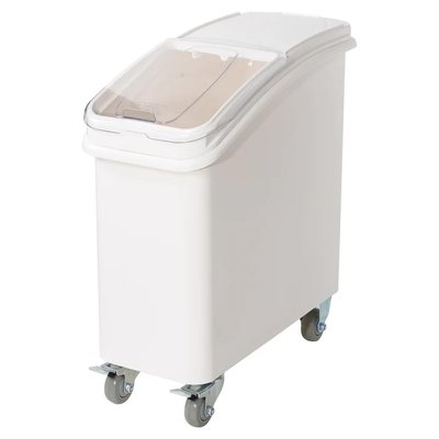 Winco IB-21 21 Gallon Ingredient Bin with Brake Casters and Sco