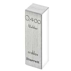 STARRETT RC .400 AA Rect. Croblox Gage Block - .400 In., Grade AA