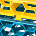 Carlisle RE36C04 Divided Yellow Glass Rack Extender