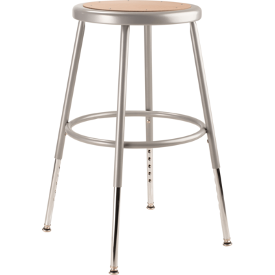 NPS 6218H NPS® 19"-27" Height Adjustable Heavy Duty Steel Stool
