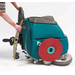 Tennant T2 17" Disk Walk-Behind Scrubber - in use