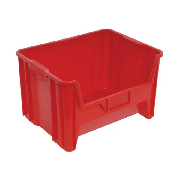 Stacking Container - Giant - 19-7/8" x 15-1/4" x 12-7/16" - 100 lb Capacity - Red