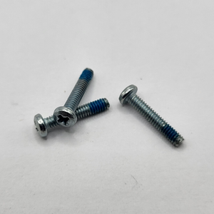 NO. 2" - 56 X 1/2" PHILLIPS PAN HEAD MACHINE SCREW NYLON PATCH LOW CARBON STEEL ZINC PER PRINT