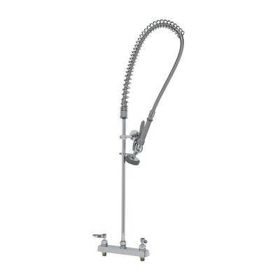 T&S Brass B-5120-CR-B EasyInstall Workboard Pre-Rinse Unit Deck Mount Mixing Faucet