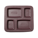 Cook's Gator 4-Compartment Insulated Meal Tray