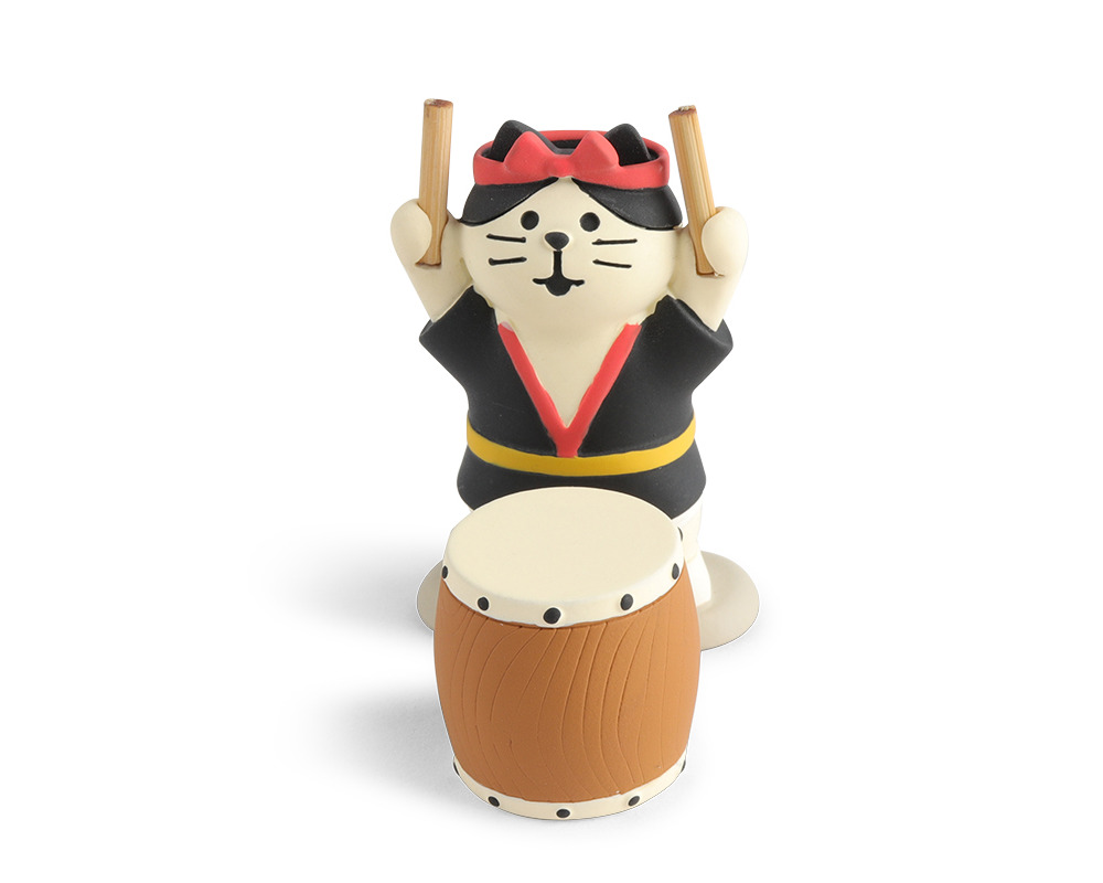 Figurine Matsuri Taiko Cat