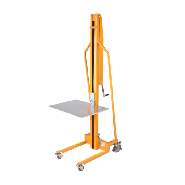 Platform Stacker - Winch - 18" x 23" Platform - 58-1/2" Lift Height - 220 lb Capacity