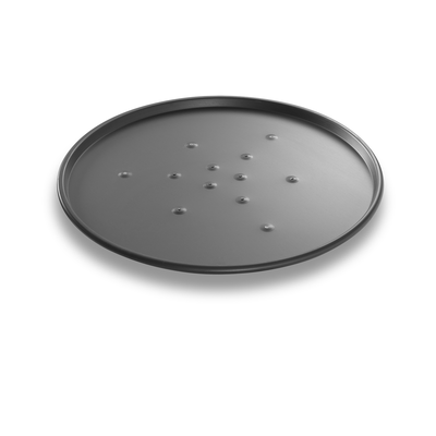 Chicago Metallic 49128 12" Dia. X 3/8" Deep BĀKALON Thin Crust Pizza Pan