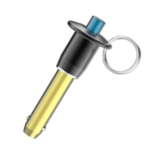 Carr Lane CL-12-BLPB-5.00-S-C Button Handle Ball Lock Pin, Stainless Steel w/ Cable Assembly