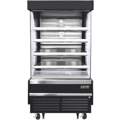 Everest EOMV-36-B-28-T Open Air Merchandiser 4 Shelves, 115v, NSF - 12.8 cu. ft.