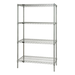 Quantum WR74-1836C Wire Shelving Starter Kit, 36"W x 18"D x 74"H