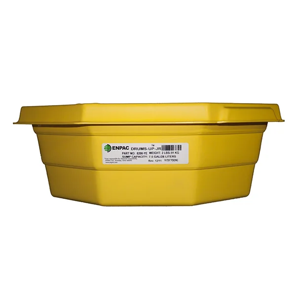 Drum Spill Tray - 20 Gallon Capacity - 37.5" Diameter - Polyethylene