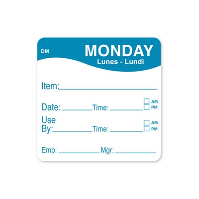 DayMark DissolveMark Shelf Labels