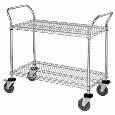 Quantum WRC-1836-2 2 Wire Shelf Mobile Utility Cart