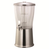 Service Ideas CBDRT3BSSS 3-Gallon, Insulated Beverage Dispenser, Brushed Finish, Includes Stickers