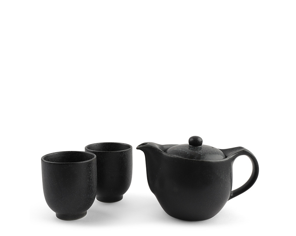 Tea Set Black Cosmos