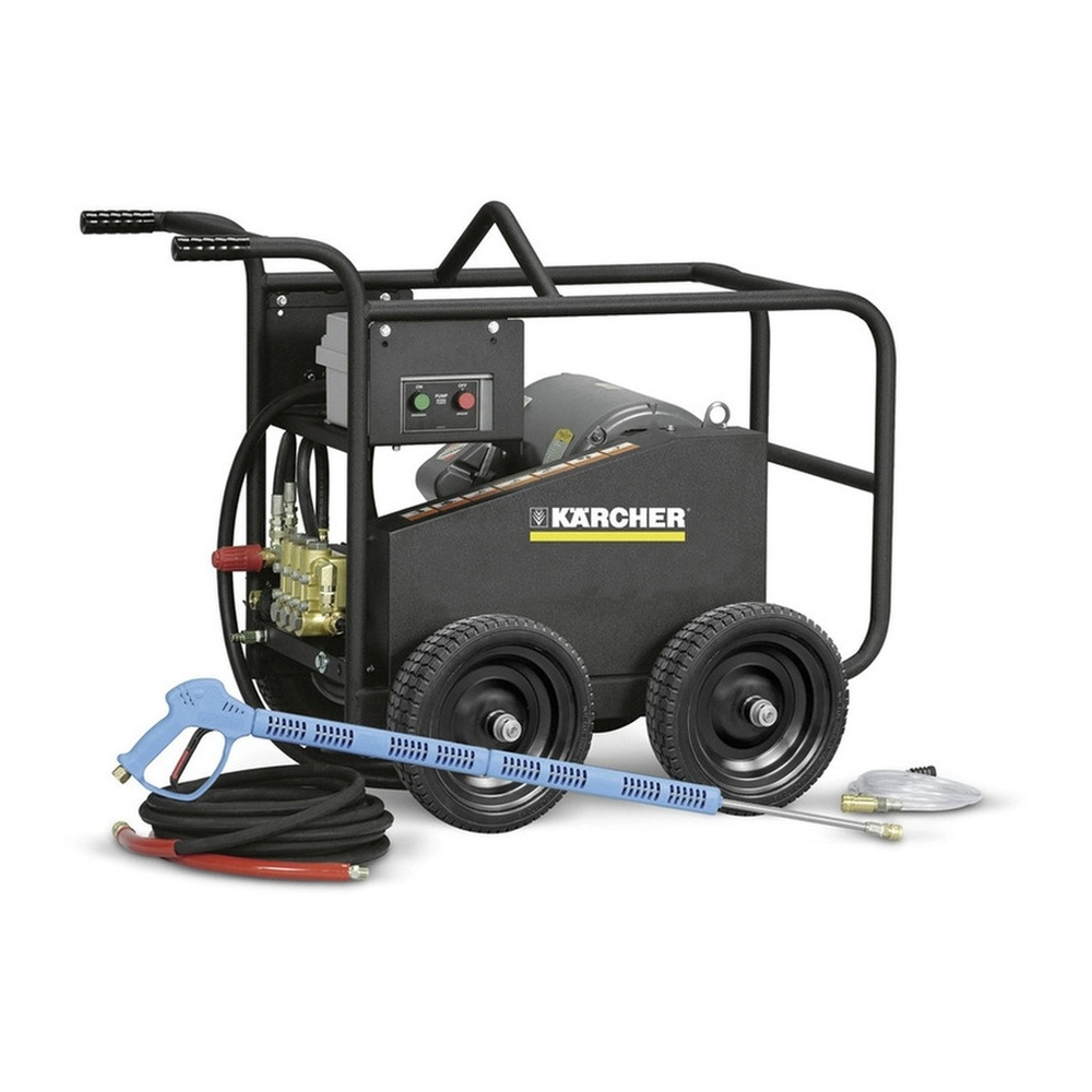 Karcher HD 5.0/50 Eb roll cage pressure washer with gun and hose