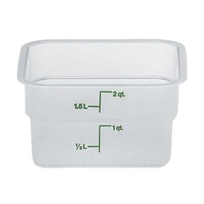 Cambro Translucent 2 qt. CamSquare Container