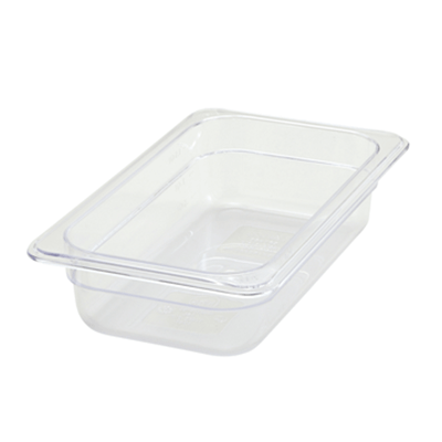 WINCO SP7402 2-1/2" POLYWARE 1/4 SIZE FOOD PAN