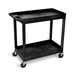 LUXOR EC11-B 32" x 18" Tub Cart - Two Shelves