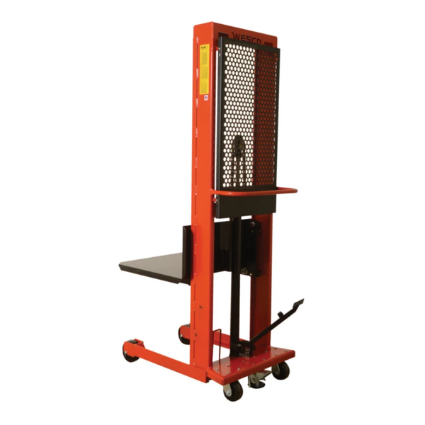 Platform Stacker - Hydraulic - 24" x 24" Platform - 60" Lift Height - 75" Overall Height - 1000 lb Capacity
