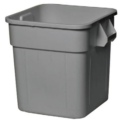 Continental 2800GY 32 Gallon Square Huskee Receptacle