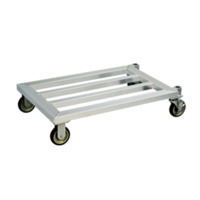 New Age 1201 Aluminum Mobile Dunnage Rack with Casters 25-3/4" x 20" x 8-1/4"