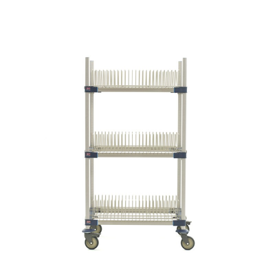 MetroMax 4 MAX4-PR36VX2 Mobile Drying Rack with Three Tray Racks, 26" x 38" x 68"