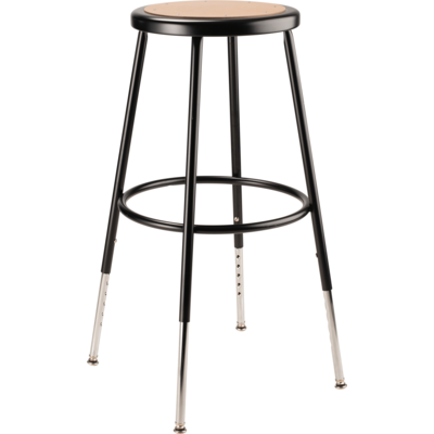 NPS 6224H NPS® 25"-33" Height Adjustable Heavy Duty Steel Stool