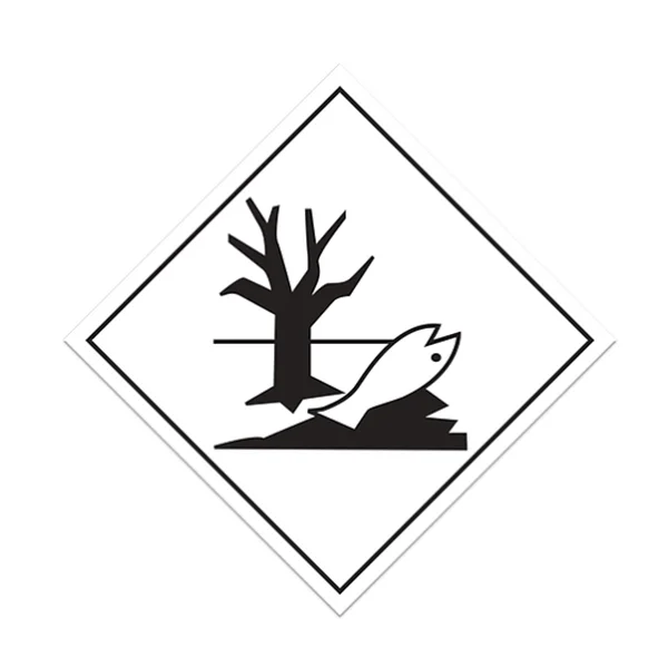 Environmental Pollutant Placard - 10-3/4" x 10-3/4" - Adhesive Vinyl - Class 9
