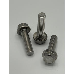 1/4" - 20 X 3/4" IFI-111 SERRATED HEX FLANGE SCREW 18 - 8 STAINLESS STEEL PASSIVATED