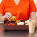 Raised Compartment Insulated Meal Tray