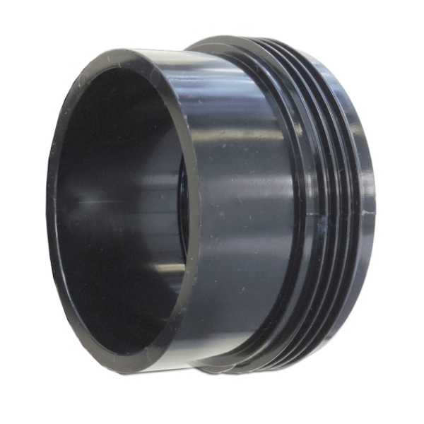 2" Black Heater Tailpiece with Gasket 42-0006B-K
