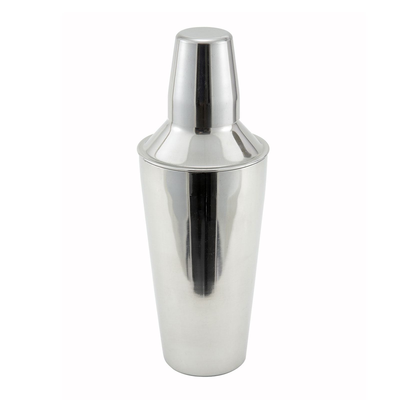 Winco BS-3P 28 Oz. Classic Bar Shaker Set