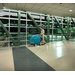 Tennant T300e 17" Disk Walk-Behind Scrubber - in use