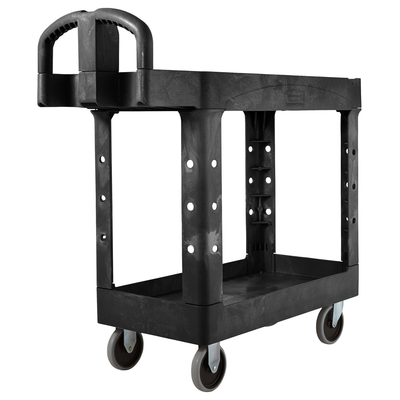 RUBBERMAID HEAVY-DUTY 18" X 39" UTILITY CART Black