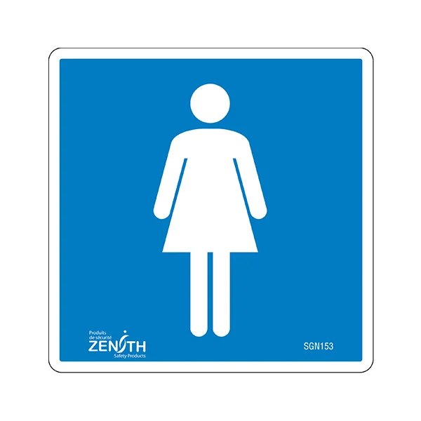 Women's Sign - 6" x 6" - Vinyl - Pictogram