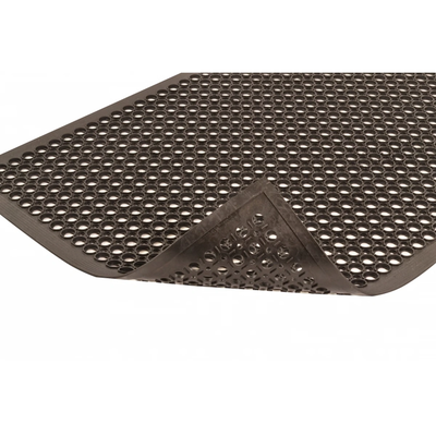 Notrax T30S0035BL Black 3" x 5" Black General Purpose Non-Slip M