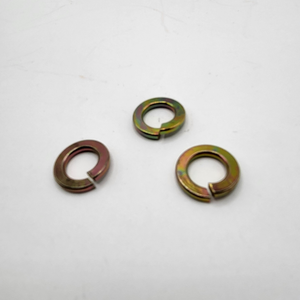 M10 X 18.1MM X 2.2MM HELICAL SPRING LOCK WASHER DIN 127B STEEL ZINC YELLOW