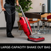 Sanitaire SC684G in use, large shake-out bag